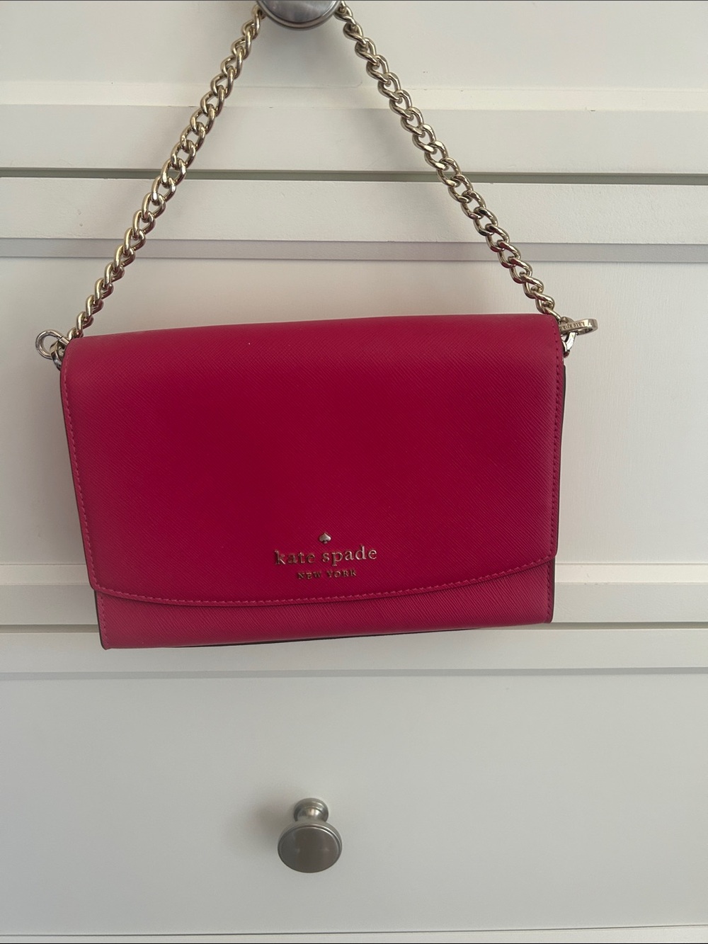 Kate Spade Hot Pink Convertable Crossbody bag